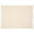 Lr Resources LR Resources THROW81190NAT4250 50 x 60 in. Rectangle Throws; Natural THROW81190NAT4250